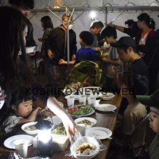 公園でキャンプ楽しむ　防災訓練兼ね交流　興津第一はまなす町内会【釧路市】(2023-08-18)