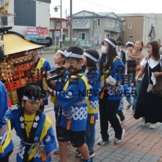 鳥取神社例大祭「子供みこし」練り歩く【釧路市】(2023-09-15)