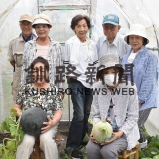スイカやメロン ハウス栽培　老人クラブ夕映えの館【釧路市】(2023-09-18)