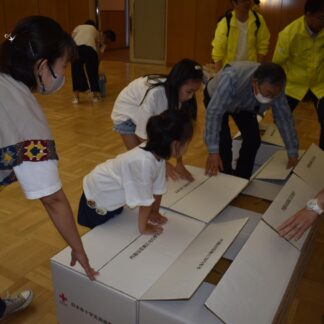 避難所づくりなど体験　根室でフェア、災害に備え【根室】(2023-09-10)