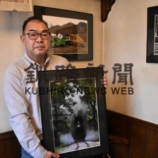 写真愛好家及川さん、ＳＬ雨宮２１号作品展【釧路市】(2023-10-24)