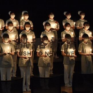 看護の道へ決意新た　医師会専門学校生が戴帽式【釧路市】(2023-10-24)