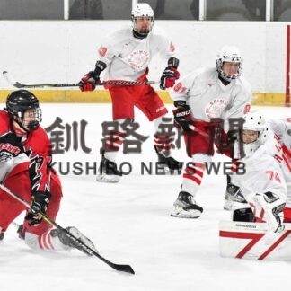 武修館準Ｖ　アイスホッケー・東北海道高校大会【釧路市】(2023-11-27)