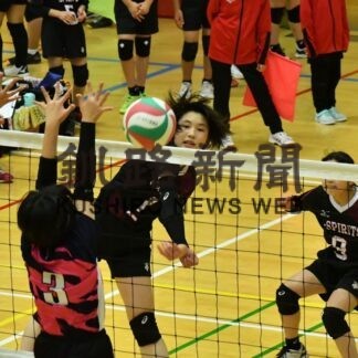 釧路Ｊ─Ｓｐｉｒｉｔｓ制覇　小学バレー、男女混合の部３年ぶり【釧路市】(2023-11-14)