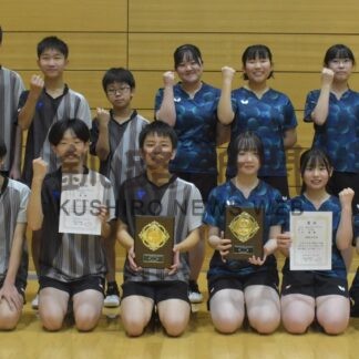 標茶男女アベックＶ　中学選抜卓球釧路支部予選(2023-11-28)