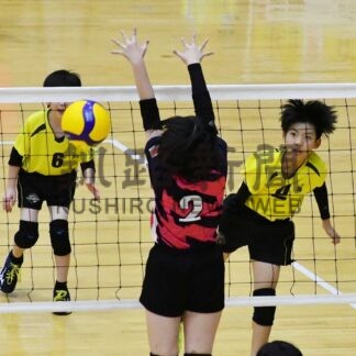 庶路、男女混合の部 初Ｖ　女子の部はＡＴ１制す　小学生バレー【釧路市】(2023-12-25)