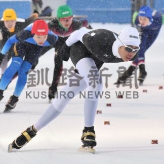 小学６年蛭田（別海ライジング）２冠達成　スピードスケート北海道小中大会【男子】(2023-12-19)
