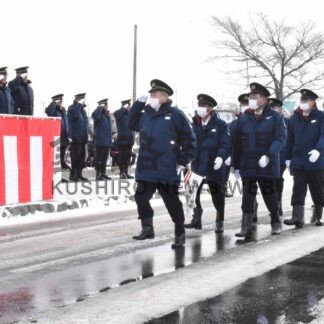 災害ゼロへ決意新た　根室市消防本部など出初め式【根室】(2024-01-07)