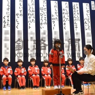 園での出来事 堂々発表　昭和スポーツ幼稚園弁論大会【釧路市】(2024-02-23)