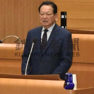曽根氏３選出馬表明　町長選「志半ばの事業完結へ」【別海】(2024-03-13)