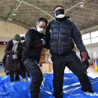 厳冬期の防災 楽しく学ぶ　大地震想定し避難訓練【釧路市】(2024-03-03)