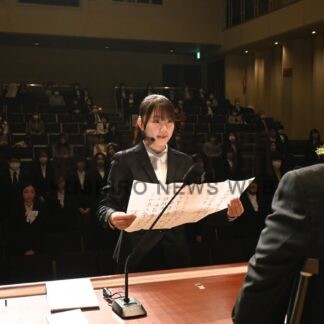 学則守り目標達成　釧路短大入学式【釧路市】(2024-04-10)