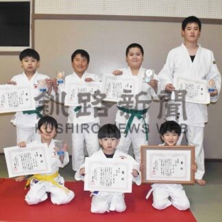 ３選手準Ｖ、４選手３位　中標津大会で好成績　根室柔道スポーツ少年団【根室】(2024-04-16)