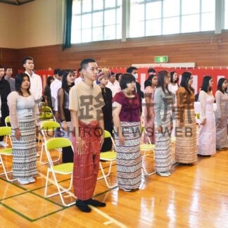 「日本語学び夢実現へ」　留学生３５人入学　岩谷学園【中標津】(2024-04-12)