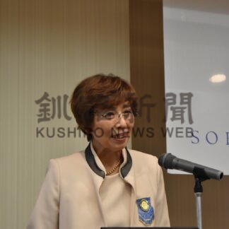 国際ソロプチミスト釧路の例会で上野氏講演【釧路市】(2024-04-02)