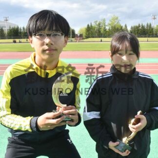 我満、八巻、藤原、工藤に最優秀選手賞　釧新杯陸上【釧路市】(2024-05-26)