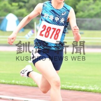 釧景雲・曽我 男子400制す　陸上中体連釧路根室地区_1(2024-06-25)