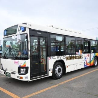 路線バスに非常ブレーキ　くしろバス、新型バス導入【釧路市】(2024-06-23)
