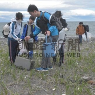 野付中全校生徒、清掃活動に汗　クリーン作戦【別海】(2024-07-15)