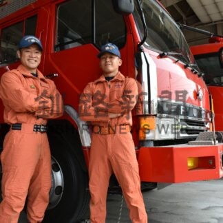 石井、竹林さん 全国消防救助技術大会へ(2024-07-23)