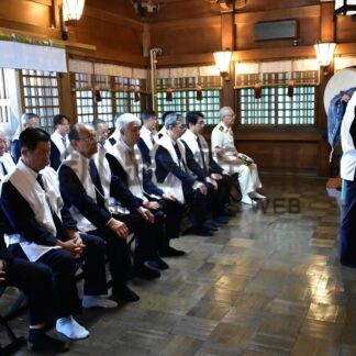 豊漁と安全操業祈願　イカ、サンマ漁、関係者ら１８人参加【根室】(2024-07-30)