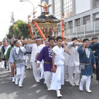 みこし練り歩き　三吉神社「あふきまつり」例大祭【釧路市】(2024-08-04)