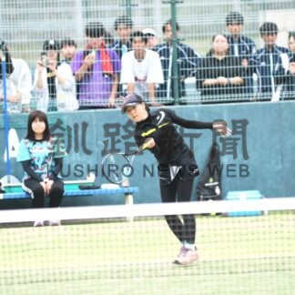 釧北陽単でアベックＶ　ソフトテニス高校新人戦【釧路市】_1(2024-08-27)