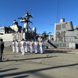 「わかたか」６年ぶり入港　海自ミサイル艇、かに祭りで一般公開【根室】(2024-08-31)