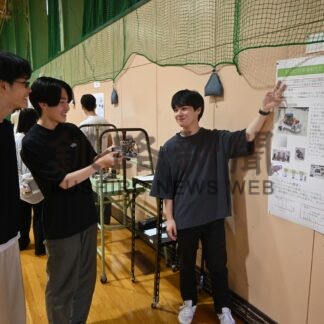 課題解決策や最新技術発表　複合融合演習、研究内容をポスターに　釧路高専【釧路市】(2024-09-21)