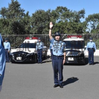 全国交通安全運動前に出動式　根室署【根室】(2024-09-19)