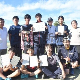 釧江南 男子団体全道へ　高校テニス秋季釧根支部【釧路市】(2024-09-17)