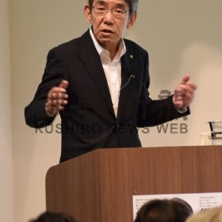 課題解消 仕上げに力　蝦名氏が政策発表【釧路市】(2024-09-08)