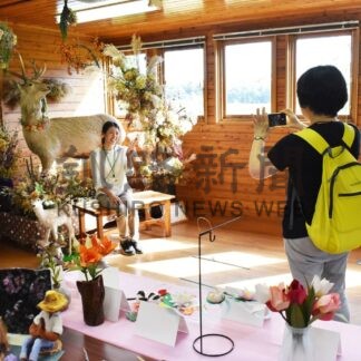 春採湖の魅力アートに　子供ら自然素材で作品展【釧路市】(2024-10-04)