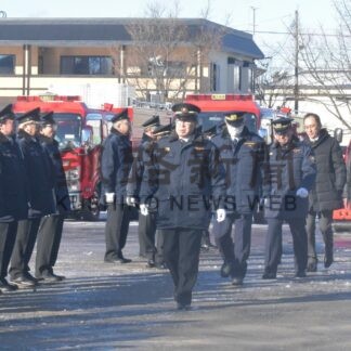 団員ら防災意識新たに　中標津消防団が出初め式【中標津】(2025-01-11)