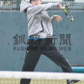 鈴木、　男子１４歳以下制す　テニス会長杯【釧路市】(2025-04-22)