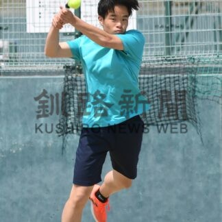 男子釧江南４連覇達成、女子釧北陽８年ぶりＶ　高体連釧新地区・テニス【釧路市】_2(2025-05-19)