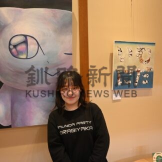 猫の「イムニダ」見て　森山さん初の個展【釧路市】(2025-05-23)