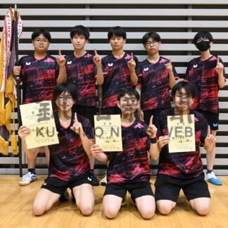 釧共栄１７年ぶり優勝、女子は釧鳥取７連覇　中体連釧路地区卓球【釧路】(2025-06-24)