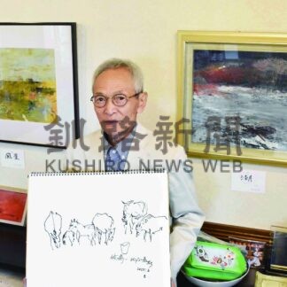 風景画〝心象〟感じて　深谷さん４年ぶり個展【釧路市】(2025-06-28)