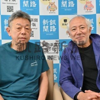「おしゃべりな写真館」主演中原さんと藤監督が来社【中標津】(2025-06-07)