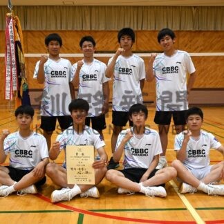 ＣＢＢＣ白糠３連覇、女子はノーススタージュニア釧路　バドミントン中体連【釧路町】(2025-06-30)