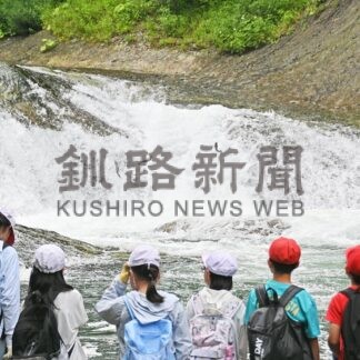 サクラマスの生態学ぶ　標津小生、遡上観察【標津町】(2025-07-24)