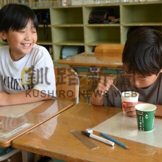 オロナミンミルクおいしい　大塚製薬　釧路大楽毛小で授業【釧路市】(2025-07-26)