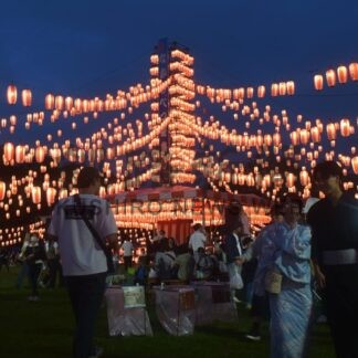 ６０００個のちょうちん鮮やか　なかしべつ夏まつり【中標津町】(2025-08-10)