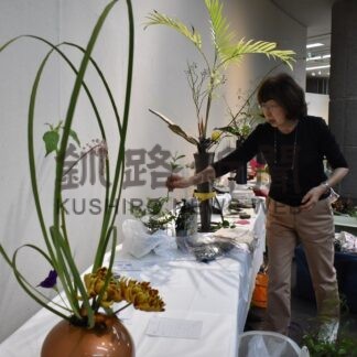 秋を感じる作品展示　池坊釧路中央会、きょうから花展【釧路市】(2025-09-20)