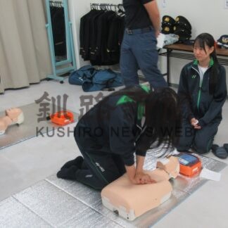 ＡＥＤ使用方法実践通して学ぶ【根室市】(2025-09-23)