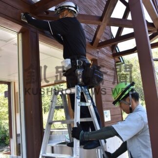 山花キャンプ場トイレなどＬＥＤに　太平洋設備が地域貢献【釧路市】(2025-09-23)