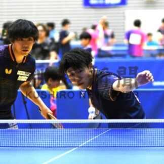ネット挟み熱戦展開　卓球・なごやか亭杯兼ＰＭシニアＯＰ(2025-09-29)