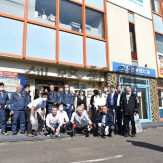 町中清掃に汗　ユタカコーポレーション【釧路市】(2025-10-06)