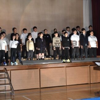 学芸祭で劇や歌、太鼓披露　おちいし義務教育【根室市】(2025-10-27)